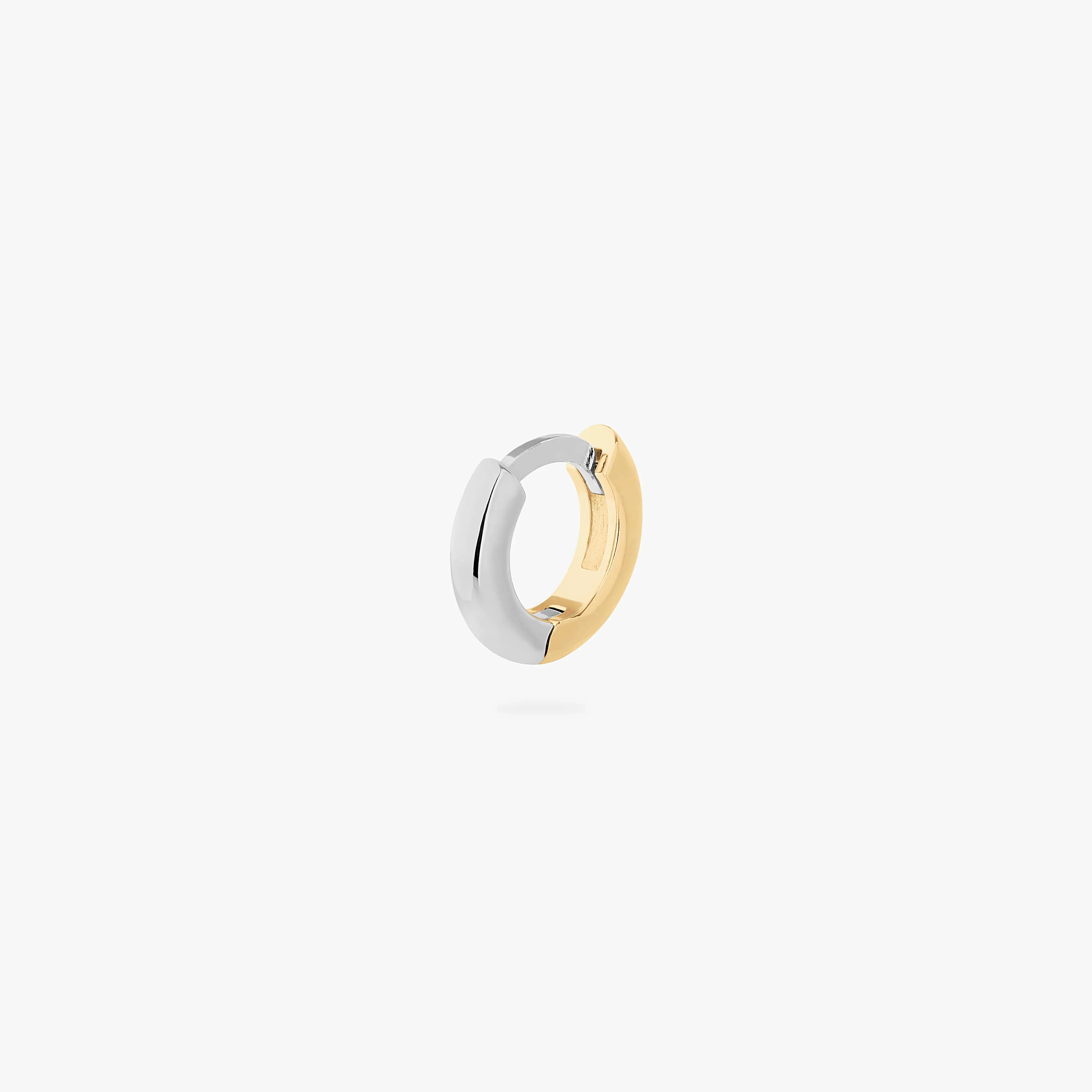 Studs Reverse Micro Two Tone Huggie