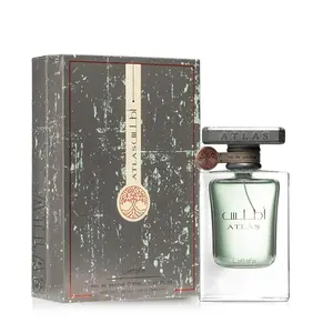 Lattafa Atlas Aquatic Unisex Marine Perfume Eau De Parfum (EDP) - 55ml (1.85oz) Single Item, Citrus-Oceanic Salt Scent, Long-Lasting Aromatic, Floral, Fruit-Based, Iris Unisex Fragrance