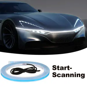 Dynamic Scan Start Up Hoodbeam Kit, Flexible Car Hood LED Strip Lights