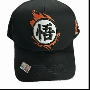 Gorra Premium GKU Full Set Caja Guardapolvo Llavero y Certificado Black Cap with Chinese Character Design