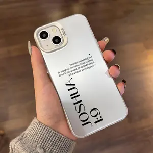 Case for IPhone 17 Pro Max 16 Plus 15 14 13 12 11 Air E Aesthetic Phone Case Featuring Joshua 1:9 Anti-Scratch Military-Grade Drop Protection Slim Cover