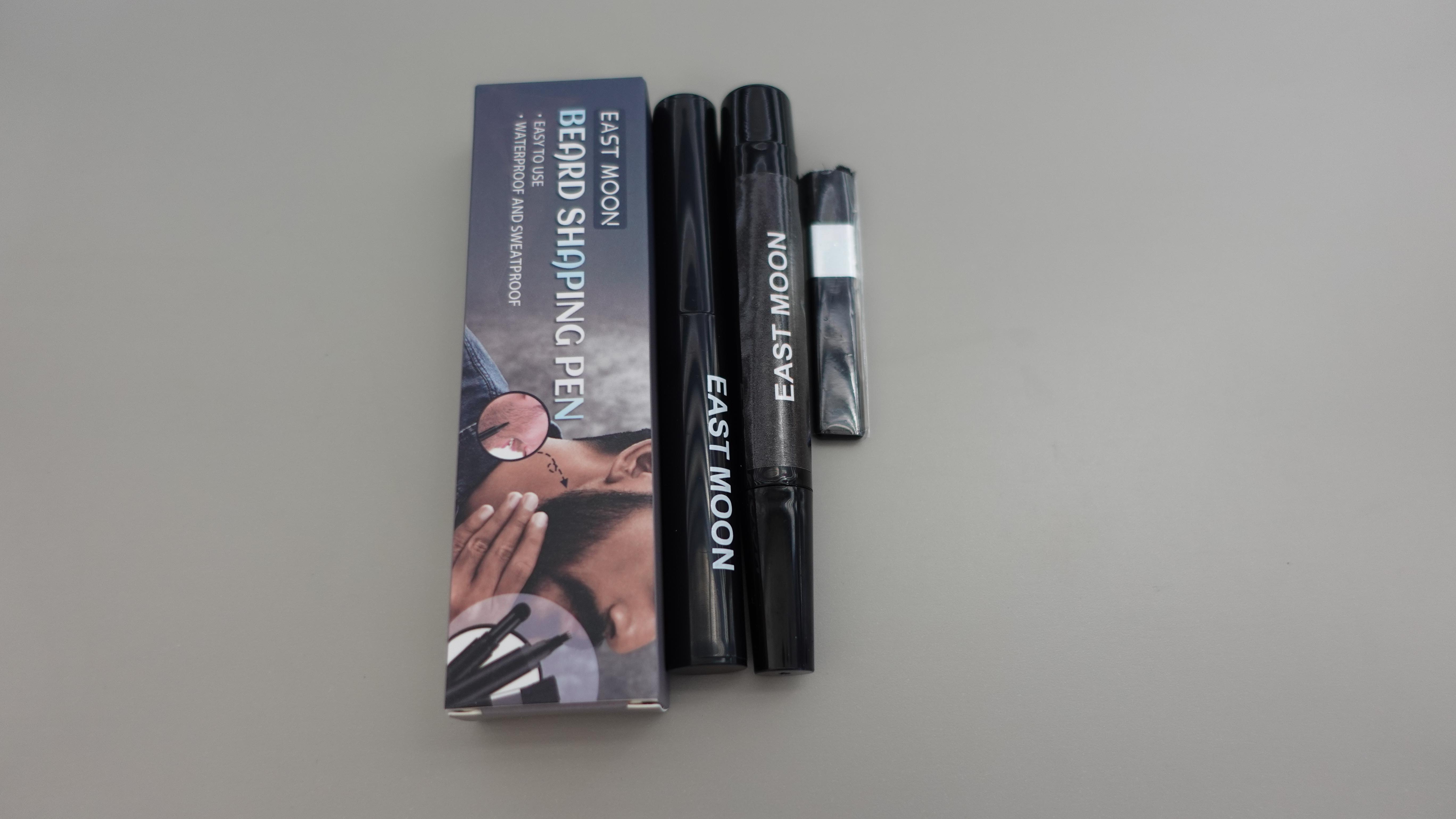 3-in-1 Beard Filling Pen Set for Men, Beard Shaping & Filling Tool with Powder Stick, Beard Pen and Brush, Professional Beard Styling Kit