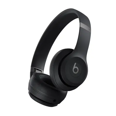 Beats Solo 4 - Wireless On-Ear Bluetooth Headphones, Up to 50-Hour Battery Life, Ultra-Lightweight Comfort, Powerful and Balanced Sound, Apple & Android Compatible - Matte Black