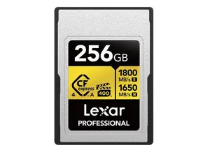 Lexar Gold Series Professional 256GB CFexpress 4.0 Type-A Memory Card LCAEXG4256G-RNENG