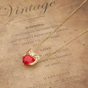 Scarlet Witch Crown Necklace For Women Hero Cosplay Costume Halloween Jewelry Outfit