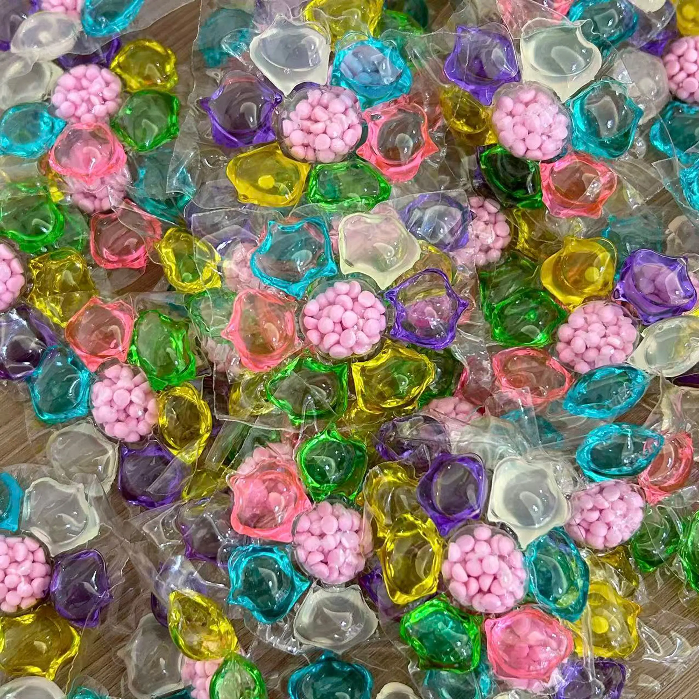 7-in-1 Laundry Pods, Laundry Balls, Detergent Ball, Laundry Capsules, Laundry Beads, 50pcs/120pcs, Softening & Color Protection, Powerful Stain Rentibacterial & Anti-mite, Cleansing & Fragrance, Laundry Tools & Accessories