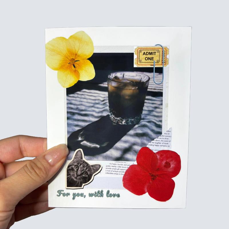 12 Pack - Cute Unique Dogs and Cats Greeting Cards with "Happy Birthday, Motivational" Design - Vibrant Blue Background & 1 Card & 1 Envelope Favorite Person