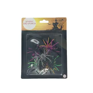 Halloween Colorful Plastic Spider Prank Prop