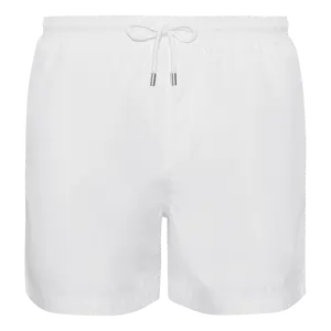 White Mid-Length Swim Shorts