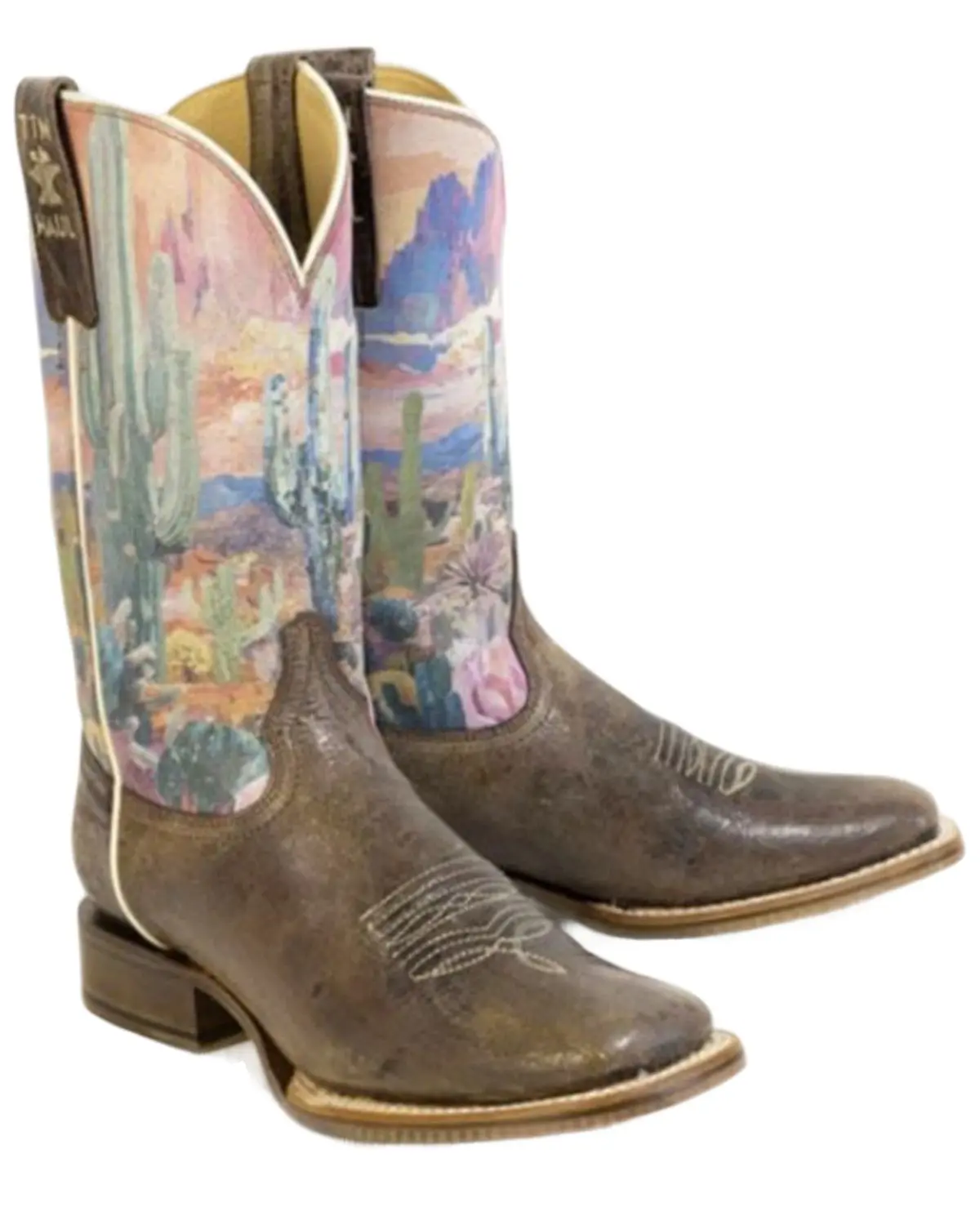 Tin Haul Women's Women'S Cactita Western Boot Broad Square Toe - 14-021-0007-1573 Br