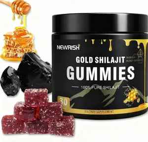 Shilajit Gummies l Manuka Honey | Himalayan shilajit |No Added Sugar I Ashwagandha, Gokshura| Fulvic Acid & 85+ Trace Minerals I for Men, Women I Non-GMO I 100% Natural & Organic I 30 Gummy