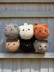 Crochet Loaf Cats