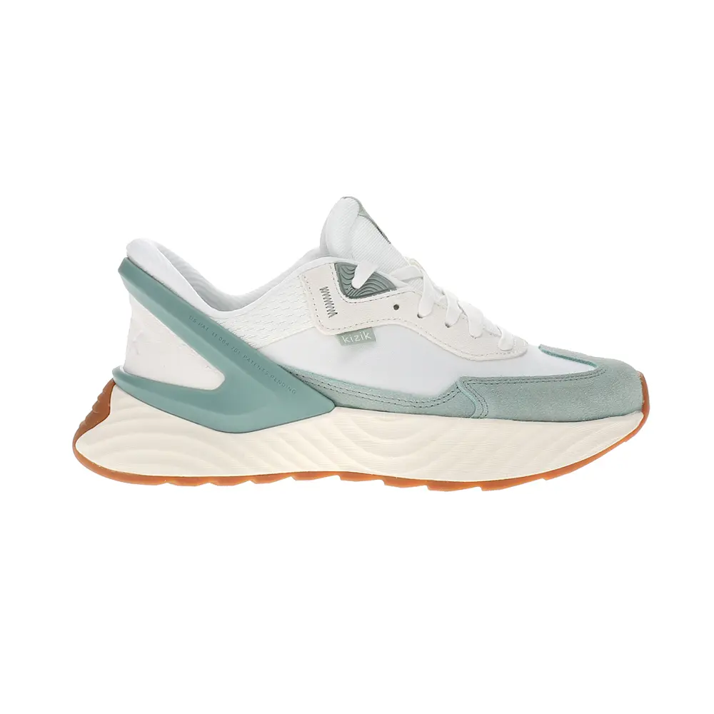Kizik Womens Monaco Hands Free Slip On Sneakers Shoes Casual - Green, White