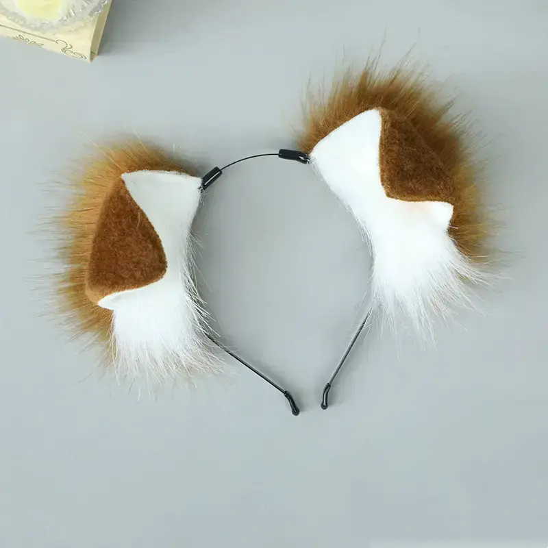 4 Types Handmade Halloween Simulated Faux Dog Ear Headband Comic Con Bendable Plush Dog Tail Cosplay Realistic Animal Ears Props Masks 4 Types Handmade Halloween Simulated Faux Dog Ear Headband Comic Con Bendable Plush Dog Tail Cosplay Realistic Animal Ears Props Masks
