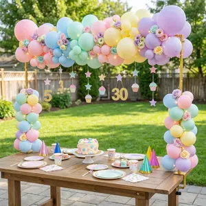 Versatile Adjustable Table Arch 47.24-100 Inch Width & 29.13-57.87 Inch Height, Metal Balloon Arch Frame for Wedding, Birthday Party, Halloween, Christmas Decorations, Multi-Functional Design