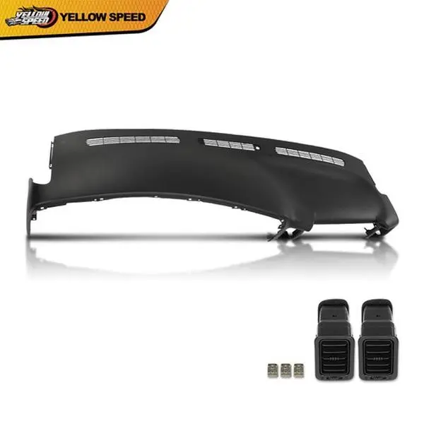 ALLGOOD ABS Plastic Dashboard Cover - Black, Contour Fit, Neat Edges, Wear-Resistant, Durable & Corrosion-Resistant Dashboard Protection Scratch Guard for 1999-2006 Chevrolet Silverado/GMC Sierra