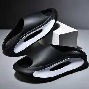 Thick-Sole Men's Slides Casual Non-Slip Open Toe Footwear with Spring and Summer Footwear Boy Flipflop Slipper for Indoor & Outdoor Use