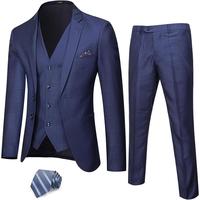 Deep Blue - Black Plaid