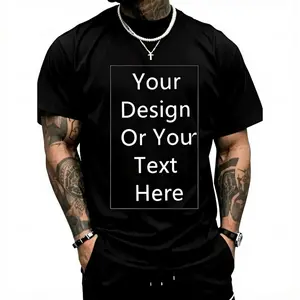 Soft Breathable Customizable Men's T-Shirt | Personalized Photo/Text Design, Unisex Casual Short Sleeve Tee, Machine Washable, Unique Gift for Anniversary Valentine's Day