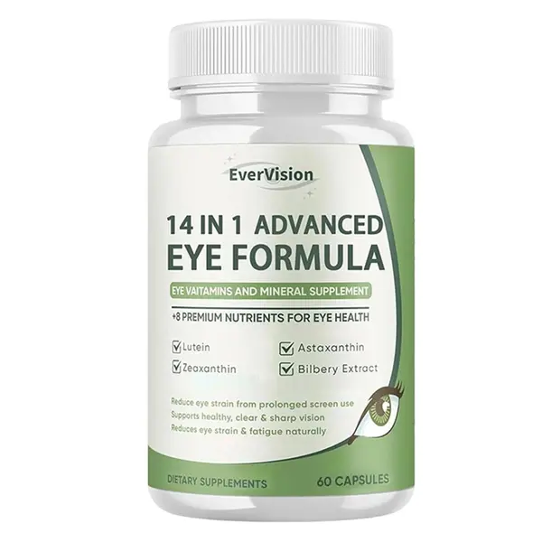 Evervision 14-in-1 Advanced Eye Health Dietary Supplement with Vitamins - 60 Capsules