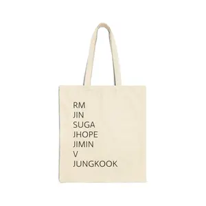 BTS Cotton Canvas Tote Bag