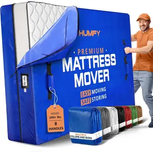 Mattress Bags For Moving With 8 Handles – Queen Mattress Moving Bag – Tear-Proof Mattress Storage Cover With Dual Zippers – Reusable Mattress Moving Bags For Transport & Storage Mattress Protector