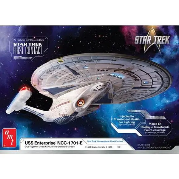 Star Trek U.S.S. Enterprise NCC1701E (Translucent) AMT Model Kit  [COLLECTIBLES]