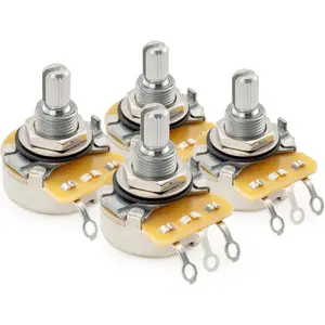 CTS 450 B500K Pots Standard Split Shaft 3/8 Inch 10% Linear Taper Potentiometers for Electric Guitar Bass (Set of 4)
