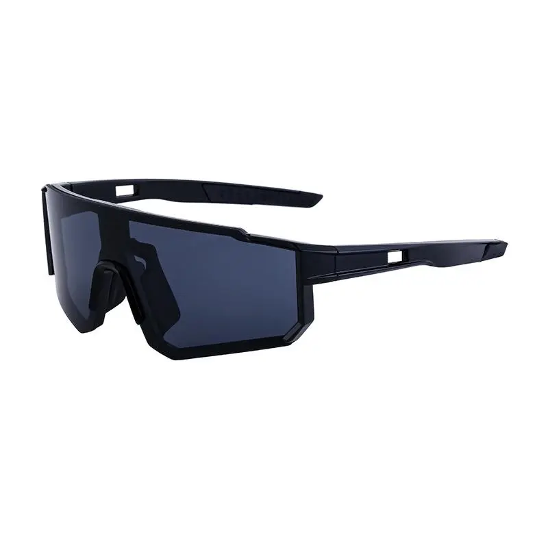 Unisex Outdoor Sports Sunglasses - Windproof, UV-Protective, 1-Piece Shield Style with Iridescent Lenses (Suitable for Cycling, Skiing) men's Fashion