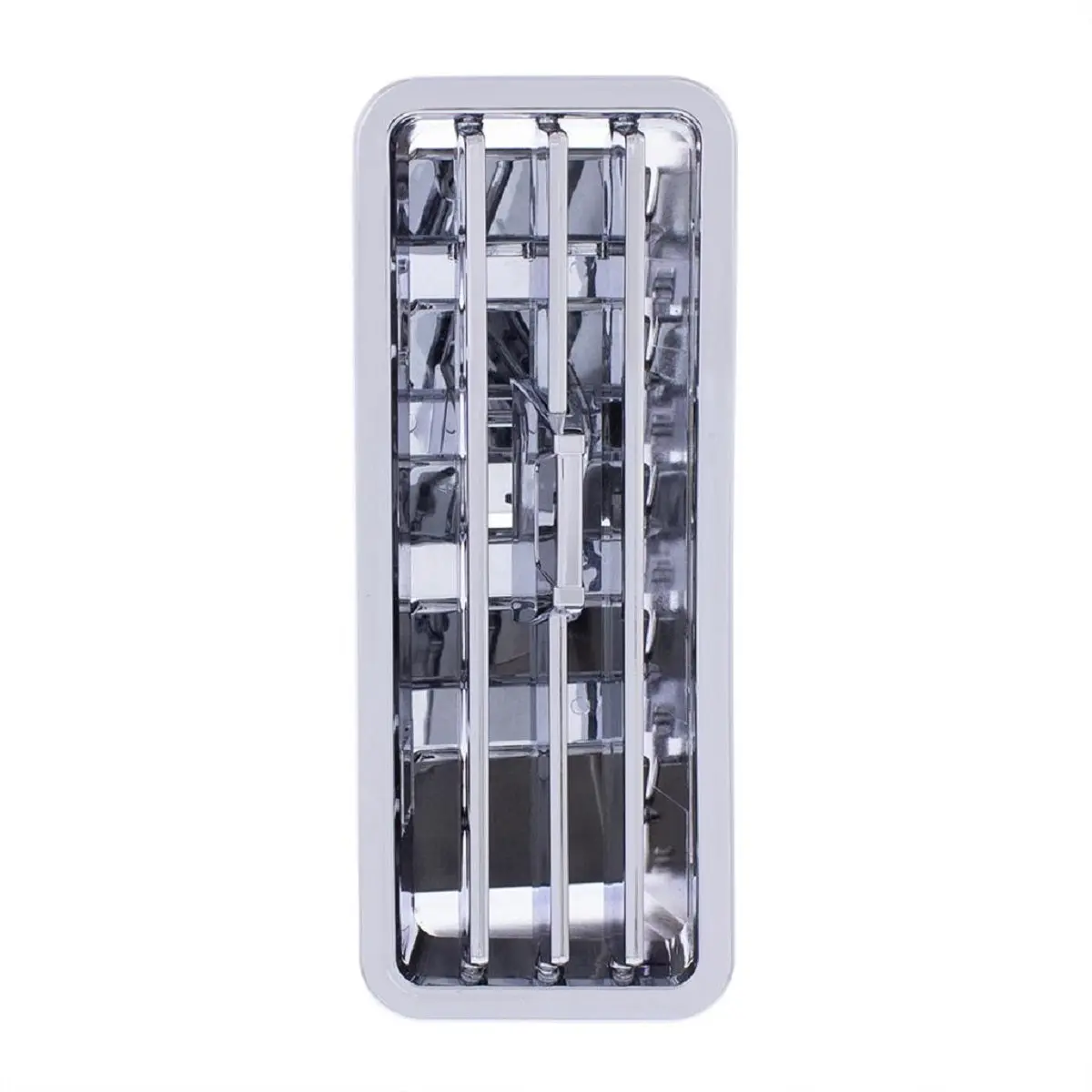 Chrome Plated A/C Vent with Precision Engineered Adjustable Louvers, High-Quality Direct Replacement for 2018-2021 Freightliner Cascadia, DIY Snap-In Easy Installation Car Exterior Accessory, Snap-In Install