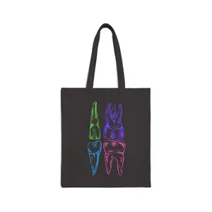 Colorful Dental Molar Teeth Tote Bag