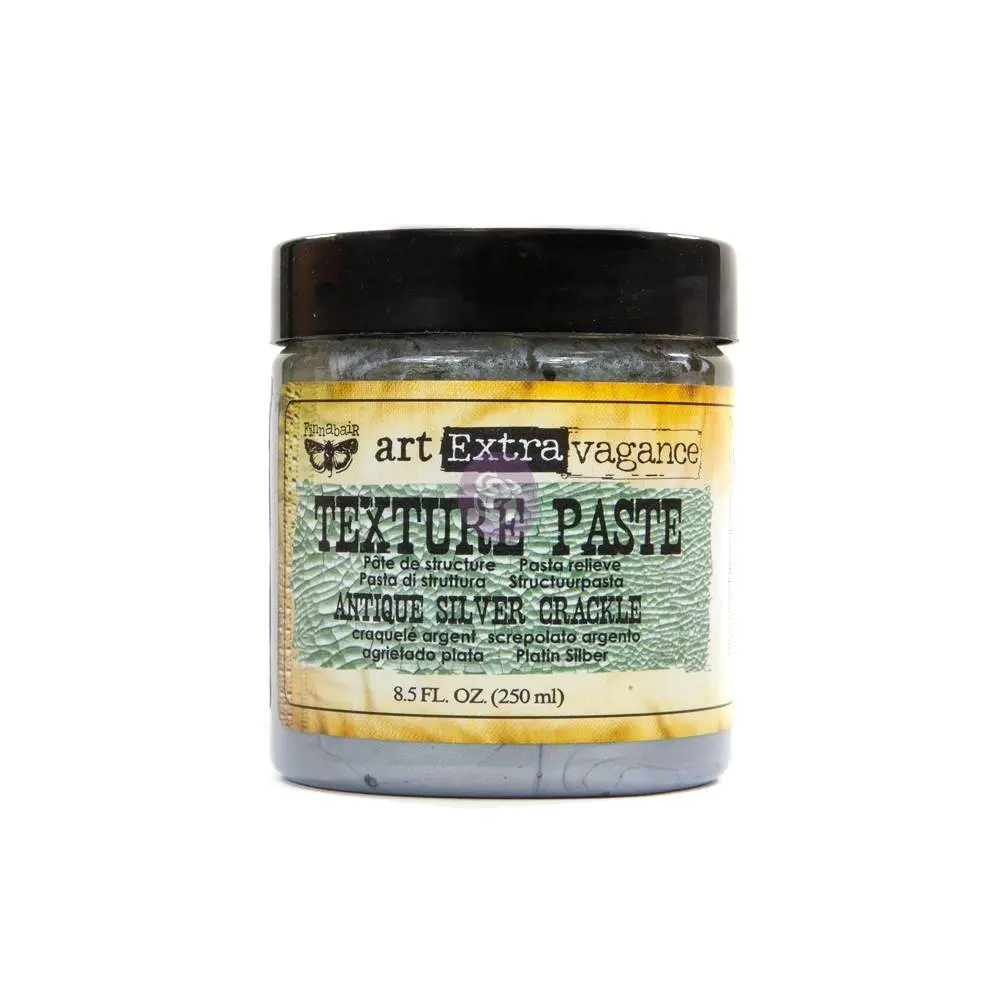 Art Extravagance- Texture Paste - Antique Silver Crackle 8.45oz (250ml)