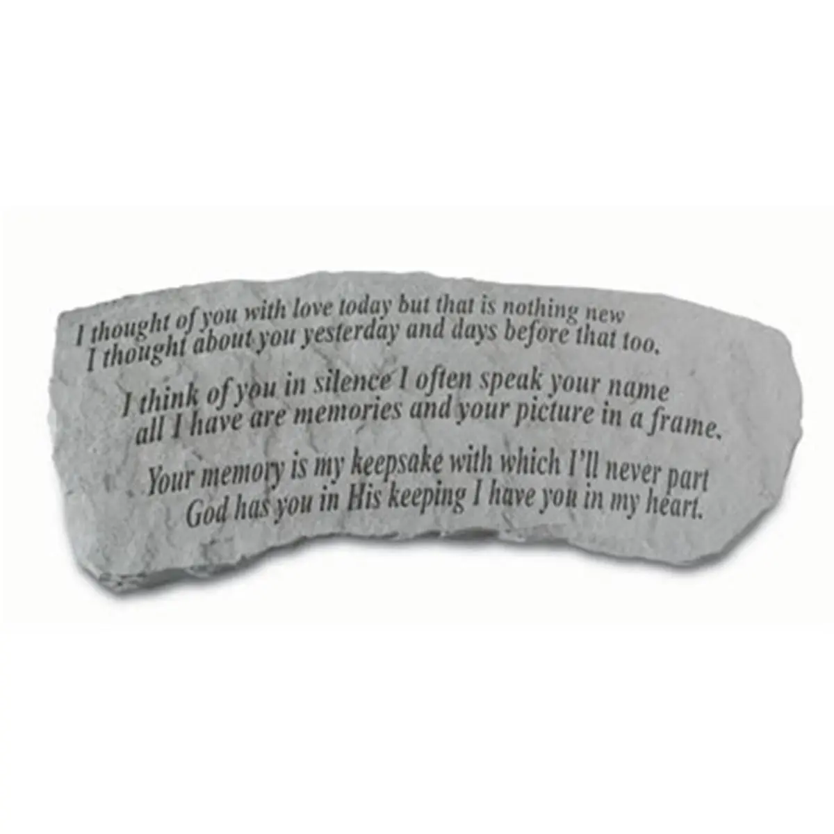 Kay Berry- Inc.  I Thought Of You With Love - Memorial Bench - 29 Inches x 12 Inches x 14.5 Inches, Home Decor Products, Decor, Patio Decor Ideas