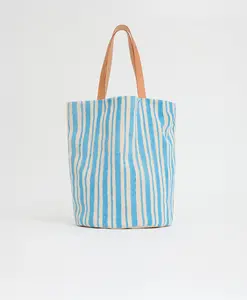 Limited Edition Pascucci Bag - Baby Blue Stripe