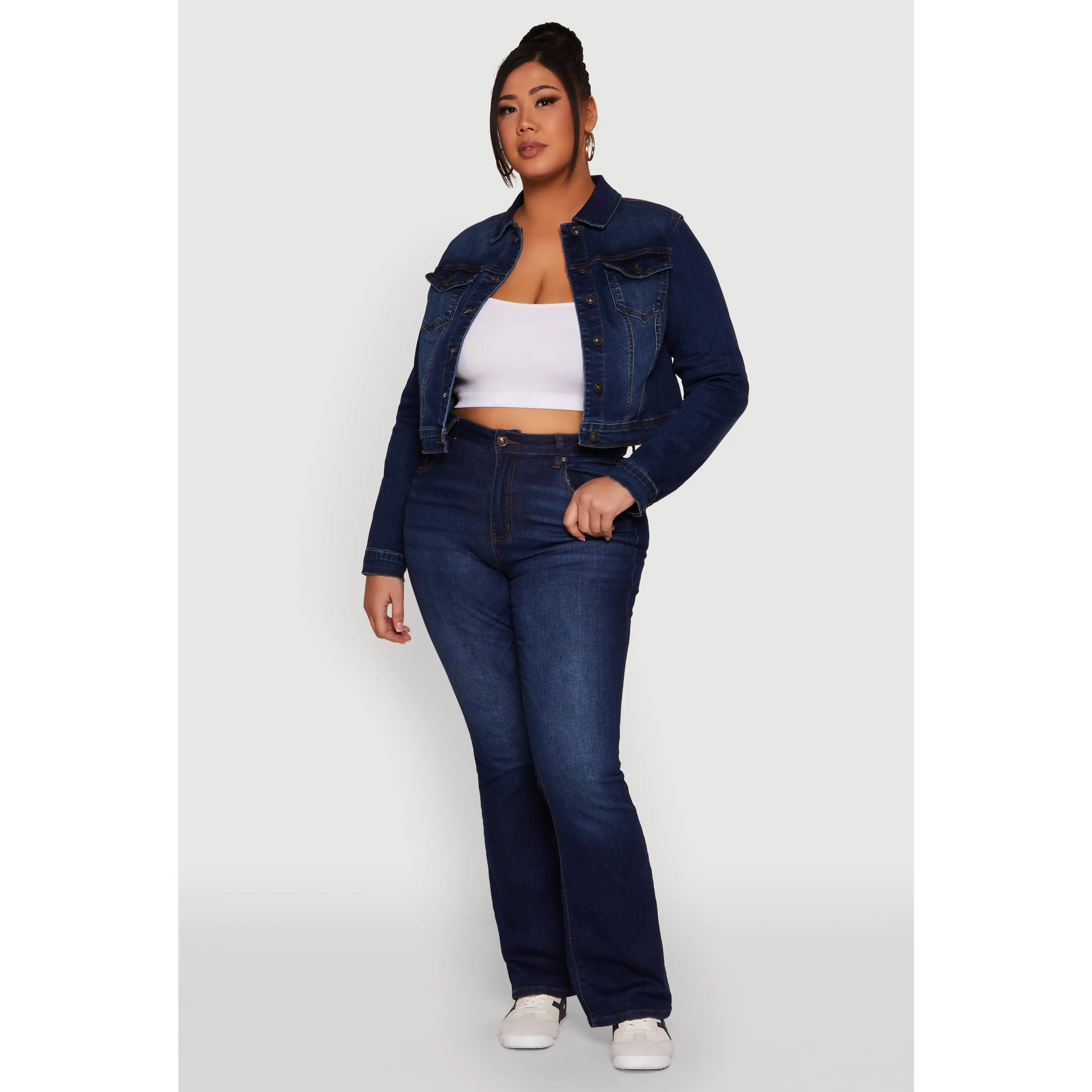 Plus Size WAX Denim Jacket