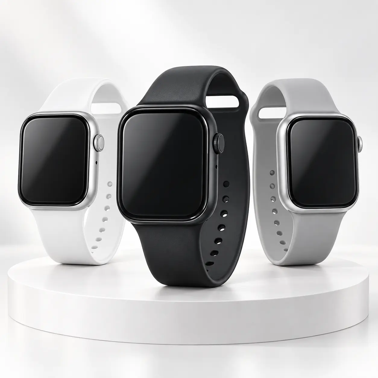 2026 Digital Smart Watch for Couples - 2.01" Touch Screen Fitness Smart Watch with Step Tracker, Message Reminder, Alarm, Timer, Music Player, Comfortable Silicone Strap, iOS & Android Connection, Home/Travel Use, Mens/Women's Phone-Connected Gift