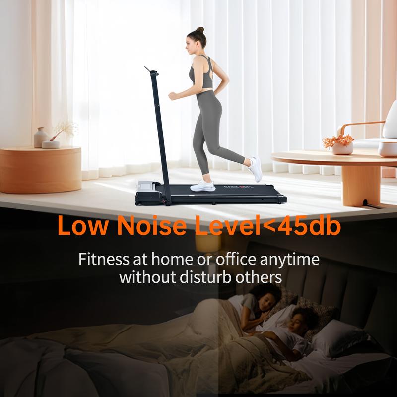 OVER SELF 6.2 mph Foldable Walking pad Treadmill with Handle, Remote Control Exercise Equipment for Home Gym and Office Use,Under Desk Treadmill Easy to storage,colorful design, Workout Gear for Halloween's Day gift