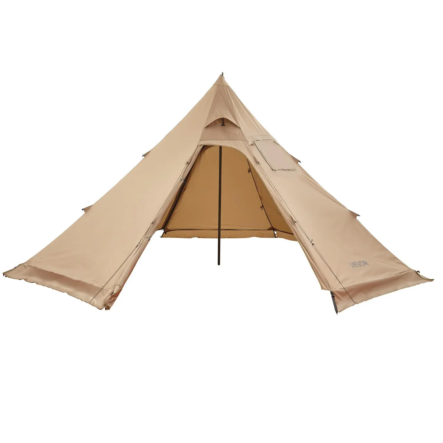 【SummerFinds】VEVOR Hot Tent for 4 Persons,  Portable Winter Tipi Tent with Stove Jack, Waterproof Canvas Camping Tents,  Lightweight 4 Season Shelter Tents for Hiking Fishing Backpacking, M Size