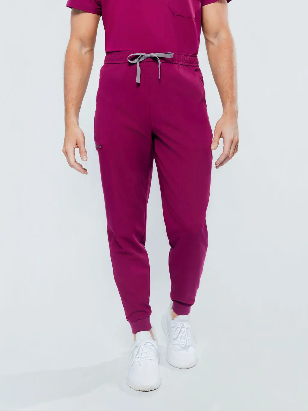 Kyoto Jogger Men's Maroon Scrub Pants