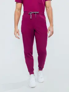 Kyoto Jogger Men's Maroon Scrub Pants