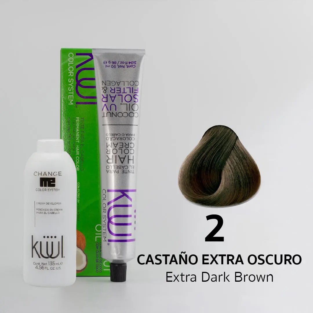 2	Extra Dark Brown