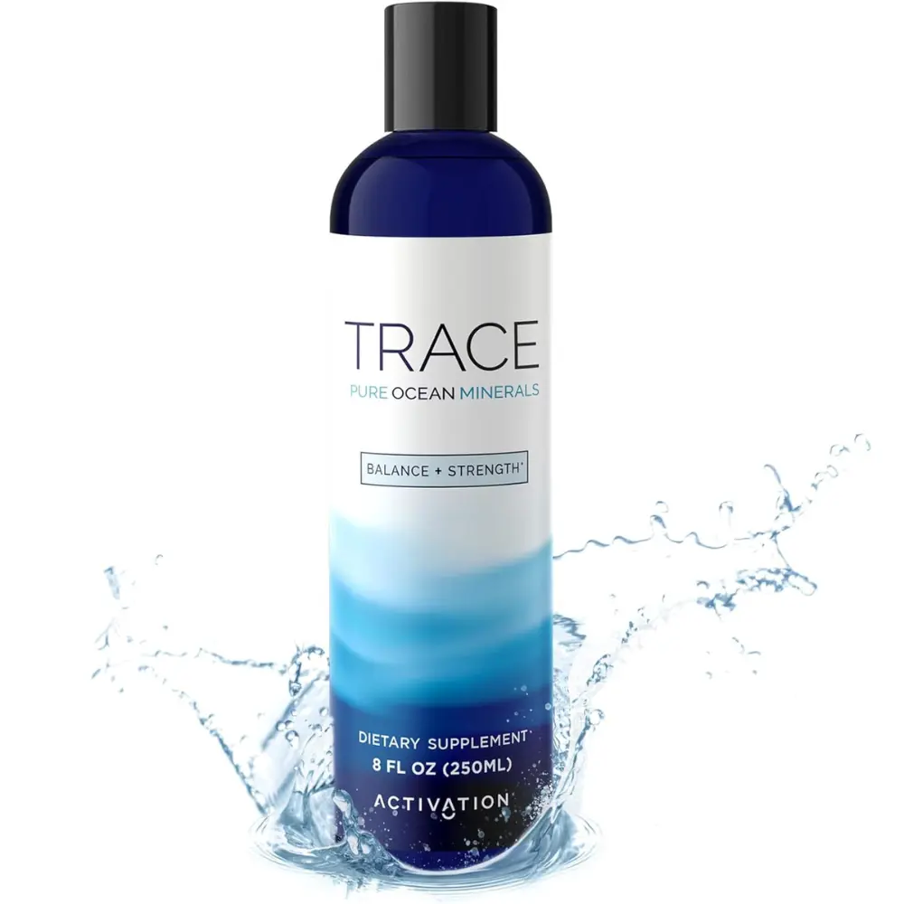 Activation Pure Trace Ocean Minerals | Balance + Strength | Pure Ocean Liquid Minerals | 70+ Potent Ionic Trace Elements for Energy Boost, Muscle & Joint Health, and Heart Health | 8 fl oz