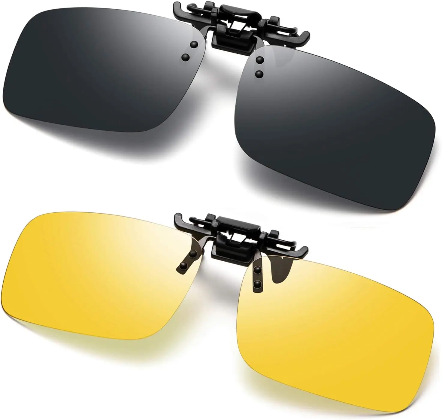 Polarized Clip-On Aviator Sunglasses with TAC Lenses Pilot FLT18 Clip-On Pilot Sunglasses | METHOD SEVEN  main image 2