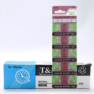 Ag6 Lr44 Sr44 L1154 A76 Lr1154 357a 1.5v Alkaline Button Battery, for Car Key Fob, Calculator, Watch, Small Electronics