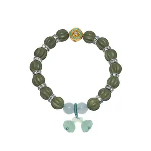 Chinese Herbal Bead Bracelet – “Jade Tea Serenity Bracelet” for Women