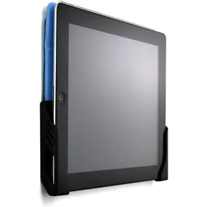 Tablet Wall Mount: Universal -Free Adhesive Wall Dock for iPads, iPad Airs, Galaxy Tabs and Other Tablets (Black Version)