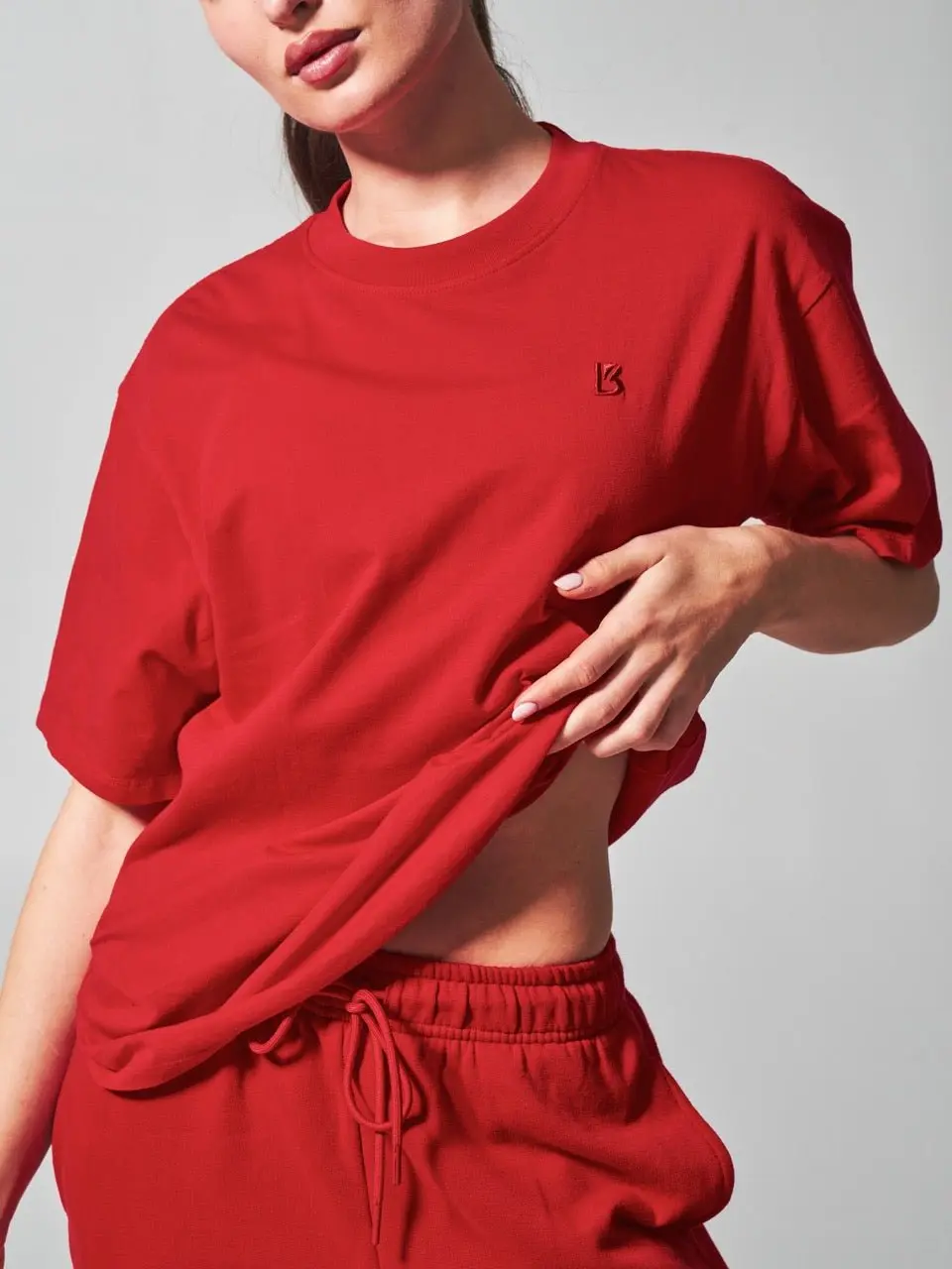 Essential Short Sleeve Tee - Lipstick Red