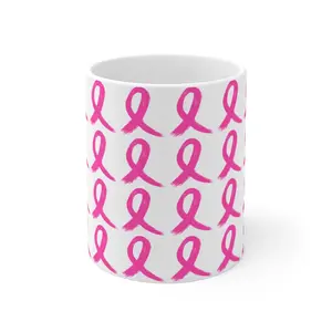 Breast Cancer Awareness Pink Ribbon Mug Coffee Cup Cup for Hot Drinks