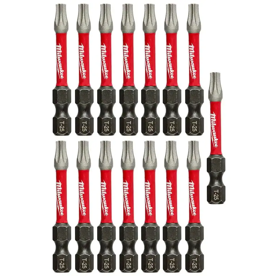 SHOCKWAVE Impact Duty 2 In. T25 Torx Alloy Steel Screw Driver Bit (15-Pack)