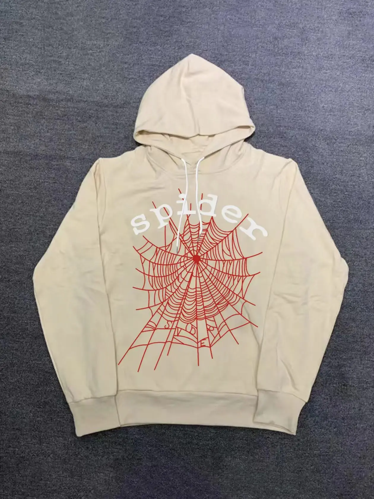 Y2K-style spiderweb print hoodie, unisex, casual graphic sweatshirt for spring/autumn, fun design, street fashion, comfortable pullover top, menswear, long sleeves